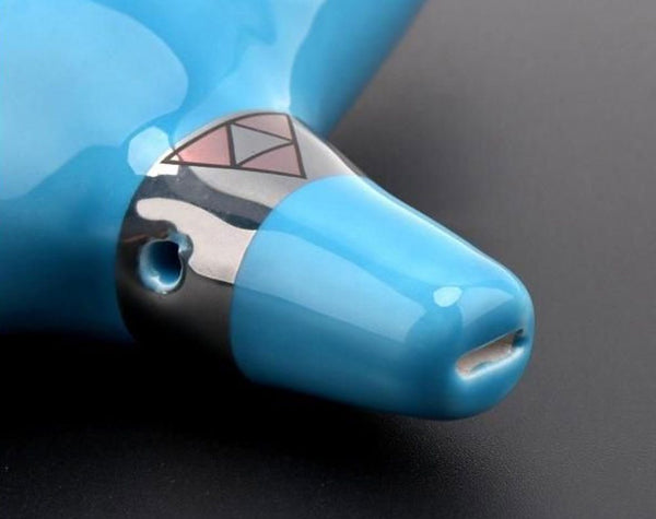 New 12 Hole Ocarina Ceramic Alto C Vessel Flute Wind Instrument