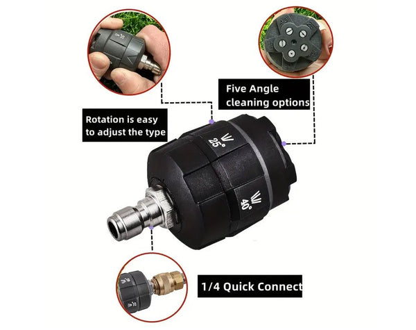 3600 PSI Water Blaster Nozzles (5 in 1) 1/4" In Stock Deal