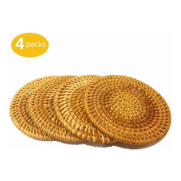 Rattan Coaster - 10cm