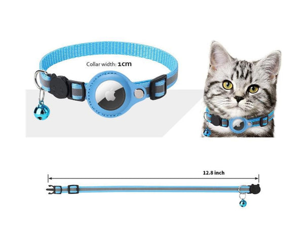 Airtag Cat Dog Collar Breakaway, Reflective Kitten Collar