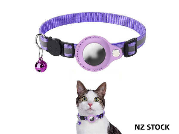 Airtag Cat Dog Collar Breakaway, Reflective Kitten Collar