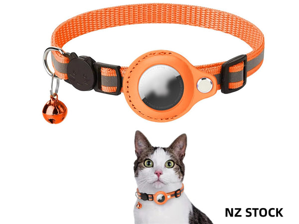 Airtag Cat Dog Collar Breakaway, Reflective Kitten Collar
