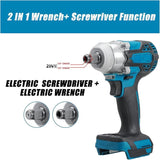 1/2" Cordless Impact Wrench Brushless Driver Torque