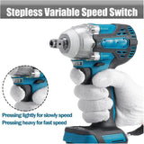 1/2" Cordless Impact Wrench Brushless Driver Torque