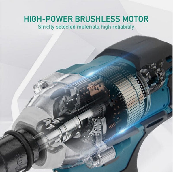 1/2" Cordless Impact Wrench Brushless Driver Torque