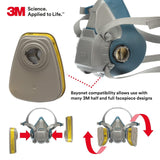 3M Reusable Respirator 6200 For Painting, Welding, Polishing
