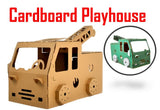 TOW TRUCK HOUSE Corrugated cardboard house playhouse play tent