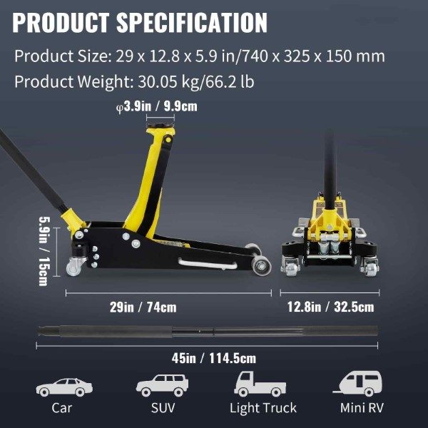 3 Tonne Low Profile Jack