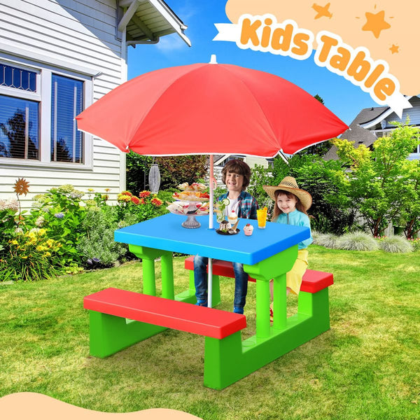 Kids Table and Chairs Set Outdoor