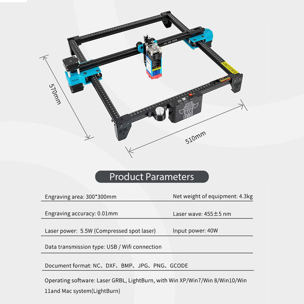 Laser Engraver DIY Engraving Cutting Machine