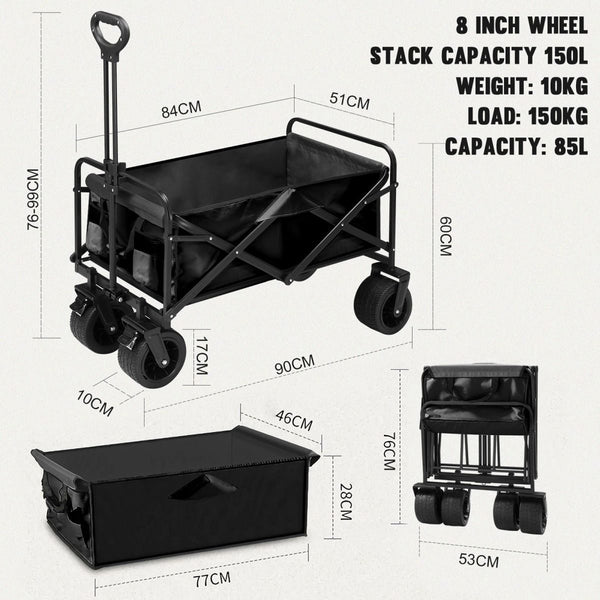 New Camping Trolley Garden Cart Wagon