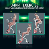 Exercise X Bike Trainer Recumbent Gym Fitness Workout Bicycle