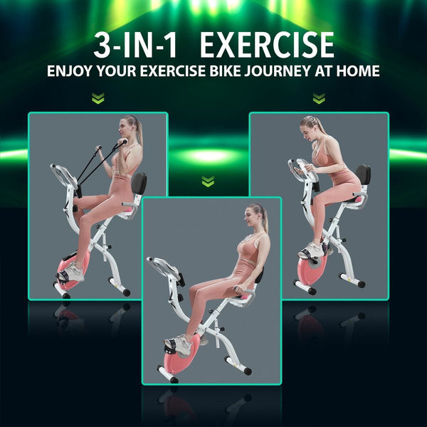 Exercise X Bike Trainer Recumbent Gym Fitness Workout Bicycle