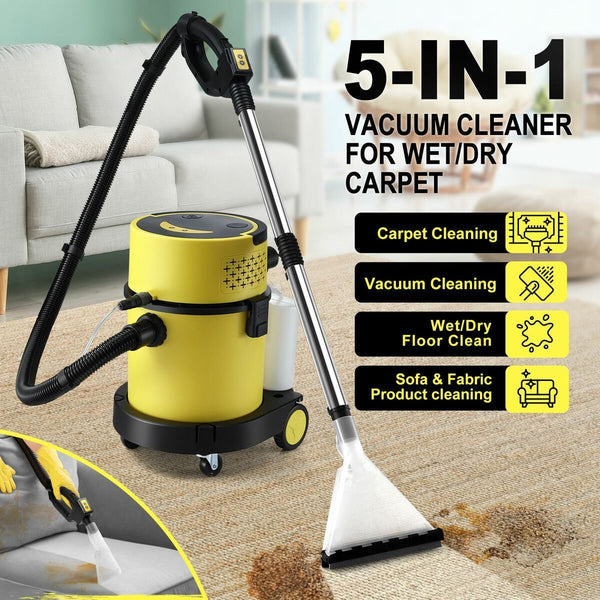 17Kpa Carpet Cleaner Machine 5in1 Wet Dry Floor Vacuum Cleaning Sofa Upholster