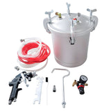 10 Lt Pressure Pot Set Spray Gun Tank Hose