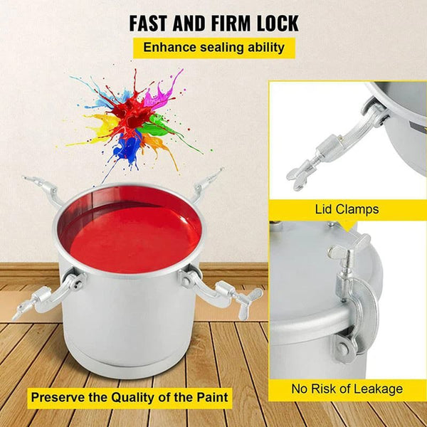 10 Lt Pressure Pot Set Spray Gun Tank Hose