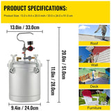 10 Lt Pressure Pot Set Spray Gun Tank Hose