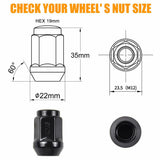 20PCS Wheel Nuts M12x1.5