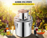 5Gal Alcohol Distiller 19L Moonshine Still Water Wine Spirits Brew Home