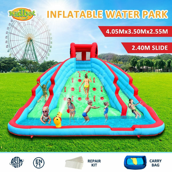 Inflatable Water Slide Water Park Jumping Castle Bouncer House Splash Pool Toy