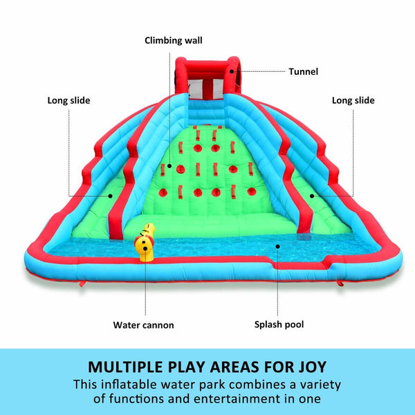 Inflatable Water Slide Water Park Jumping Castle Bouncer House Splash Pool Toy