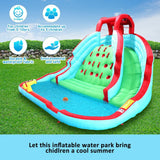 Inflatable Water Slide Water Park Jumping Castle Bouncer House Splash Pool Toy