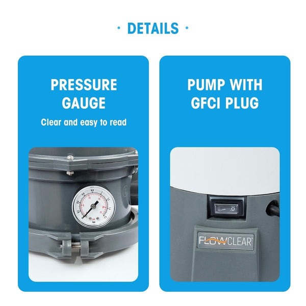Sand Filter Pump Bestway Flowclear 800Gal
