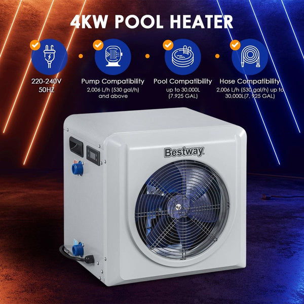 Bestway Pool Heater 4KW Above Ground Flowclear Water Temperature Heating