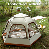 5 Man Camping Tent Instant Auto Pop Up Beach Shelter Sun Shade Picnic Hiking