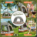 5 Man Camping Tent Instant Auto Pop Up Beach Shelter Sun Shade Picnic Hiking