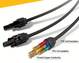 1 Pair Solar Panel Y Connectors Y-Splitter Solar Panel Male Female MC4