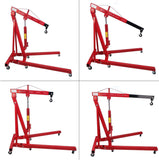 Heavy Duty 2000Kg Engine Hoist Folding Workshop Crane 2 Ton