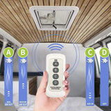 Caravan Roof Vent 12V Fan RV Shower Hatch