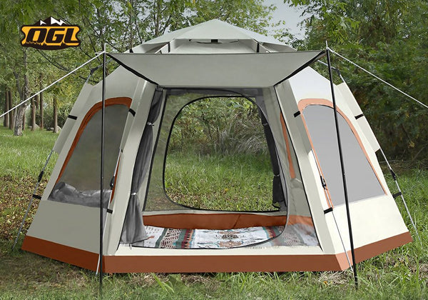 5 Man Camping Tent Instant Auto Pop Up Beach Shelter Sun Shade Picnic Hiking