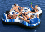 Bestway Inflatable Floating Island Watersport Floats 4 Person 2.57m x 2.57m