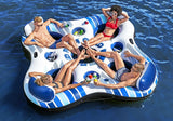 Bestway Inflatable Floating Island Watersport Floats 4 Person 2.57m x 2.57m