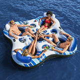 Bestway Inflatable Floating Island Watersport Floats 4 Person 2.57m x 2.57m