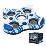 Bestway Inflatable Floating Island Watersport Floats 4 Person 2.57m x 2.57m