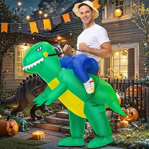 Dinosaur Ride On Adults Inflatable Costume