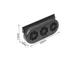 Dual Power Solar Ventilation Car Window Exhaust Fan Air Ciruclation Fan