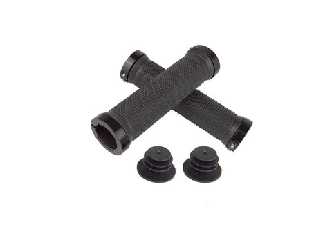 1pair Black Bike Rubber Grips Handlebar Antislip Bicycle Plugs Bike Grips