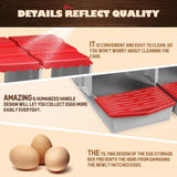 3 Hole Chicken Nesting Box Roll Away Chook Hen Laying Boxes Modular Nest House