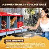 3 Hole Chicken Nesting Box Roll Away Chook Hen Laying Boxes Modular Nest House