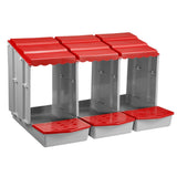 3 Hole Chicken Nesting Box Roll Away Chook Hen Laying Boxes Modular Nest House
