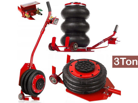 6600 LBS Triple Bag Air Lift Jack Pneumatic Vehicle Car Lifting Compressed Tool