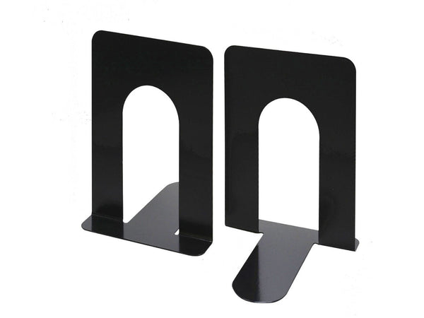 4PCs Metal Bookends Black