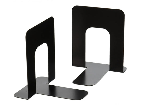 4PCs Metal Bookends Black