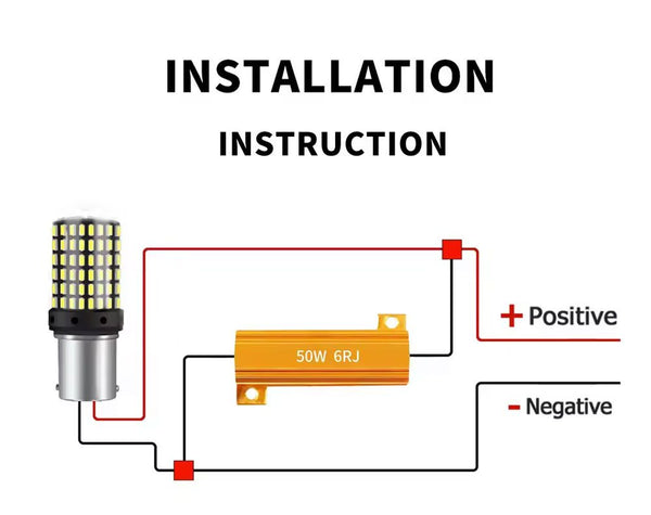 12V 50W LED Load Resistor 2pc