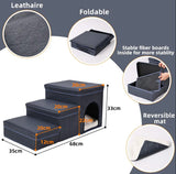 Dog Stairs Foldable Storage Box 3 Steps