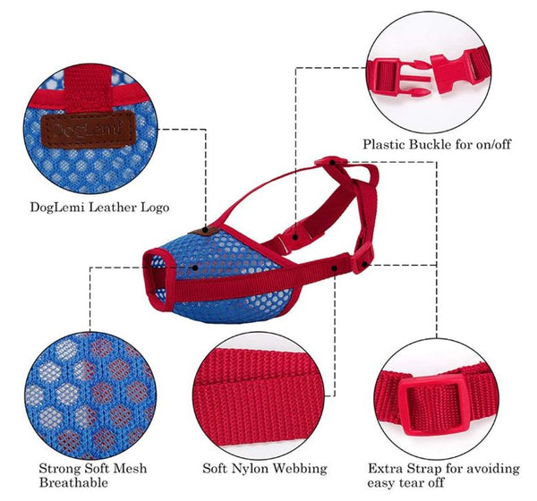 Adjustable Dog Muzzle, Dog Muzzle Mouth Cover - XL